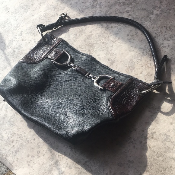 Brighton Black Real Leather Purse - Picture 2 of 7